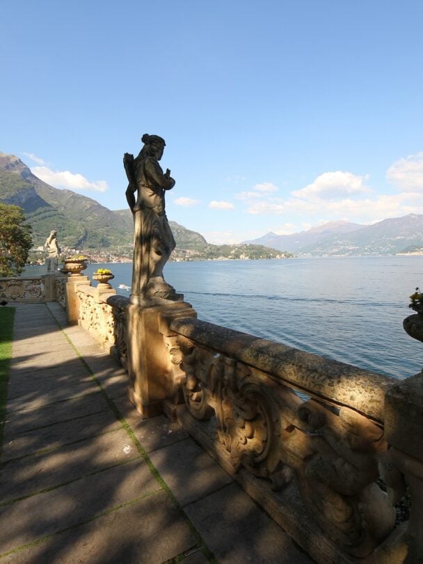 Woman on a hiking tour, Lake Como