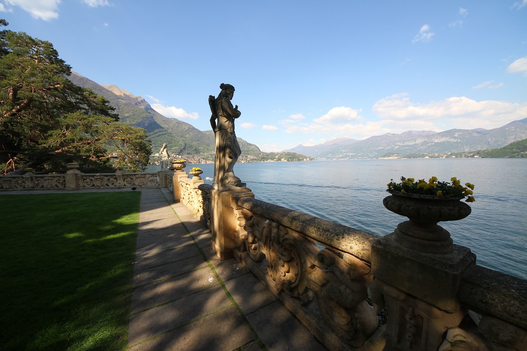 Woman looking at Lake Como