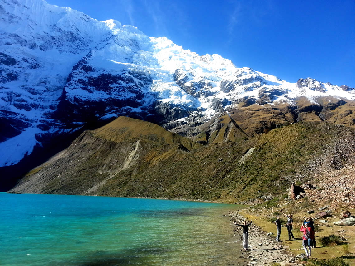 Lake on Salkantay trek