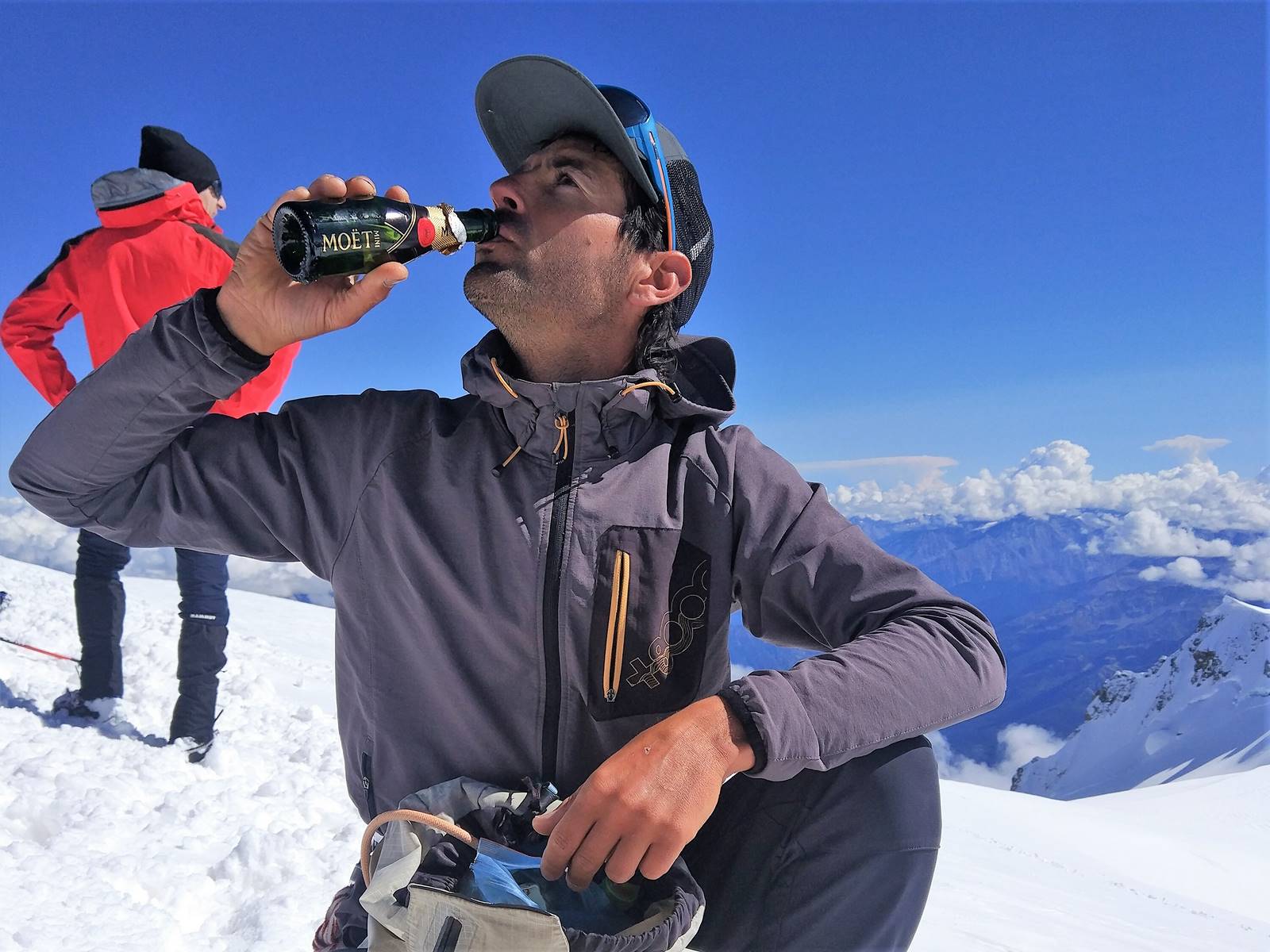 Mont Blanc summit celebration