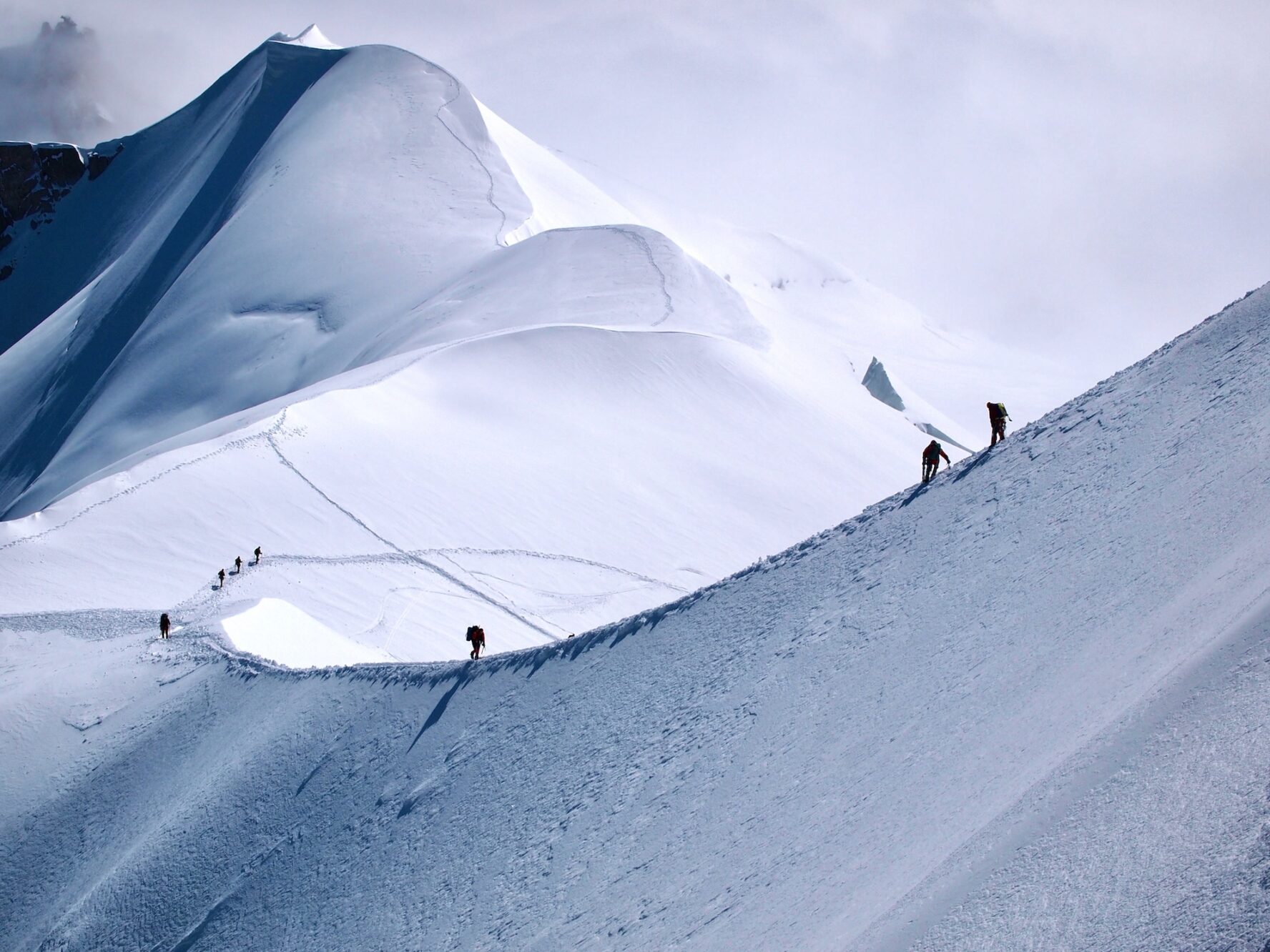 Mont Blanc climbers