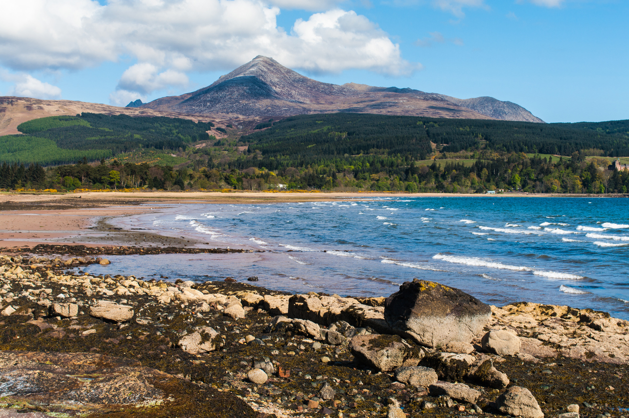 Panoramic view of Brodick