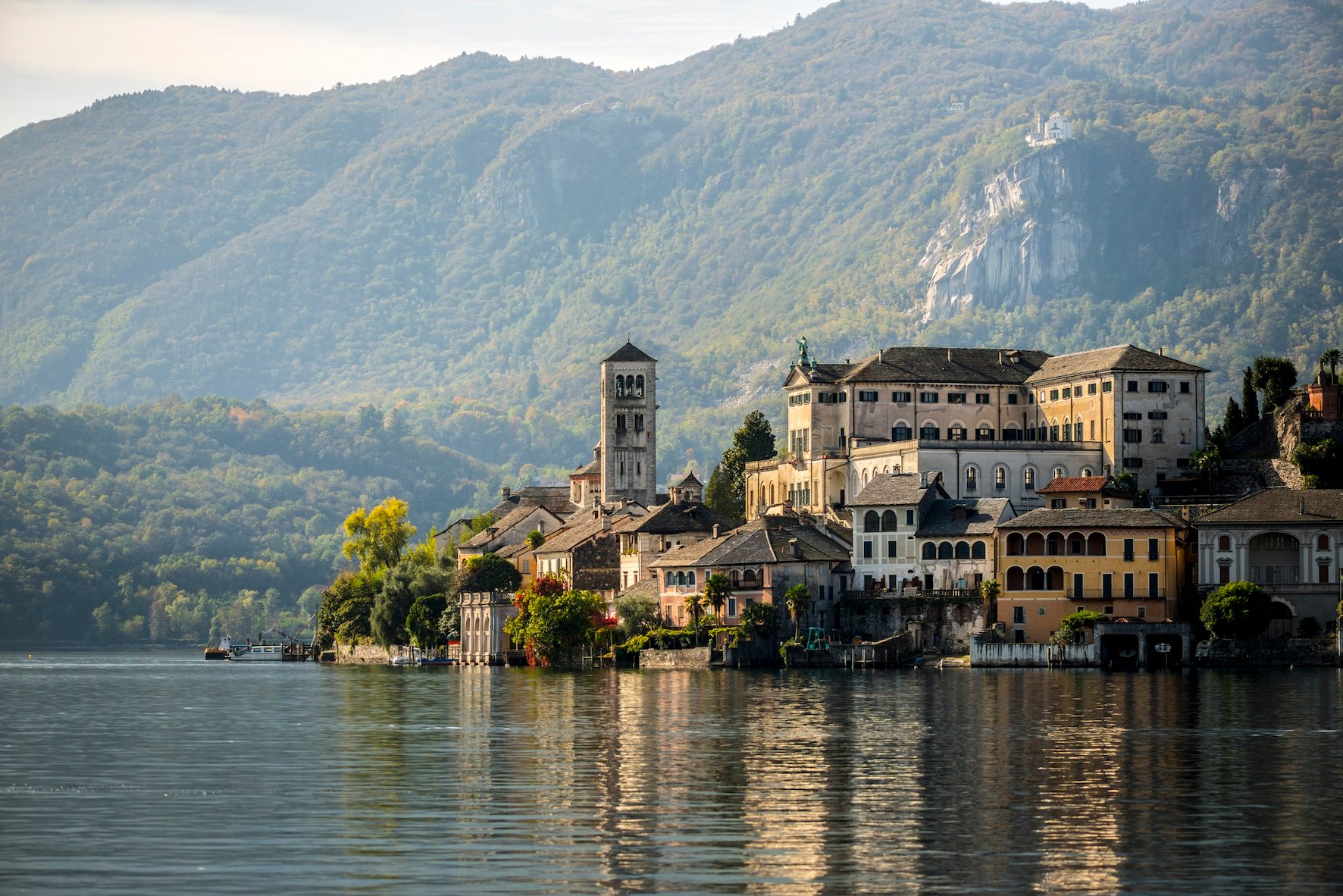 The island of San Giulio, Lake Orta