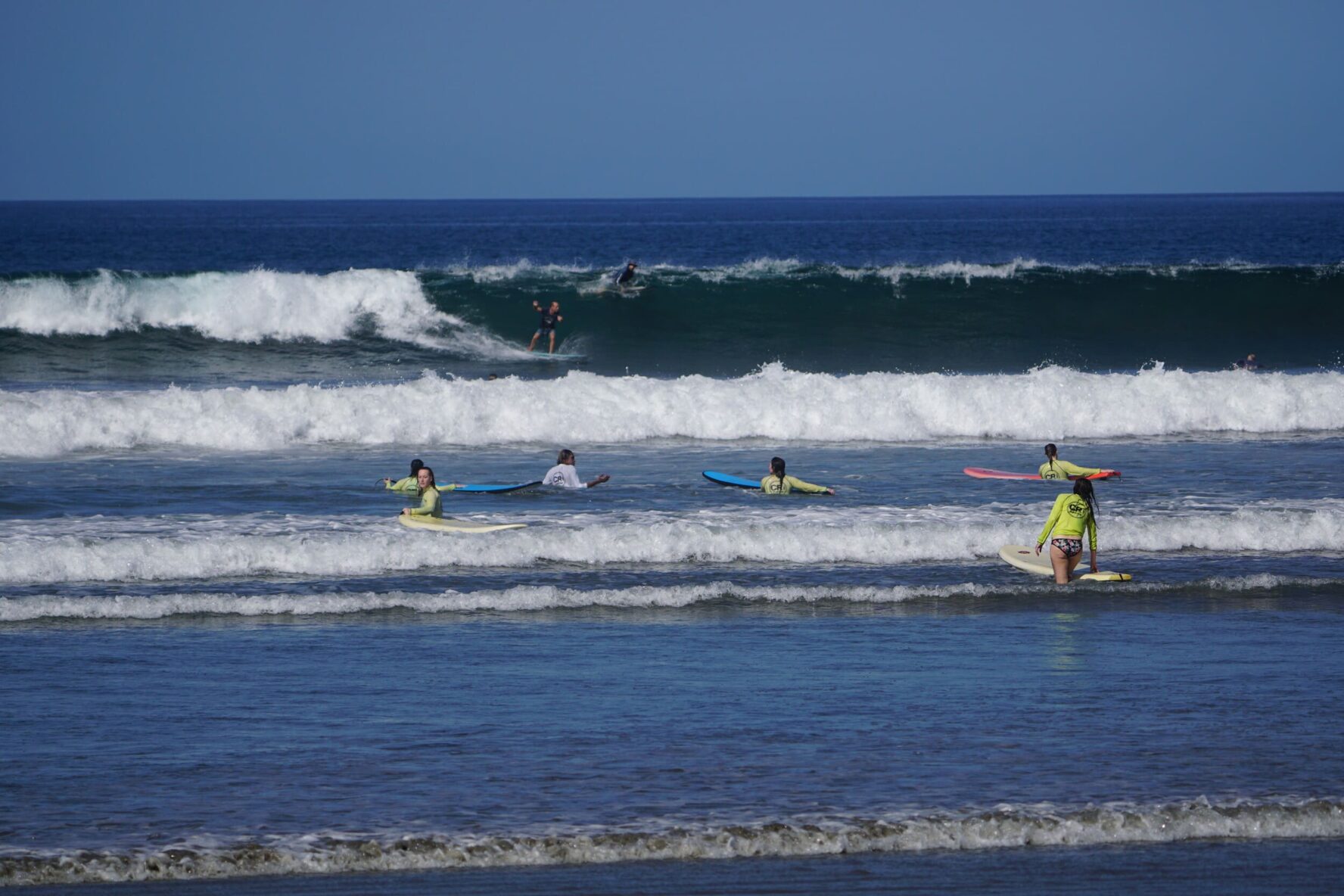 Surfing in Nosara, Costa Rica
