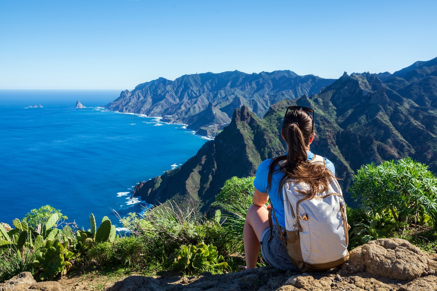 The view of Tenerife coast