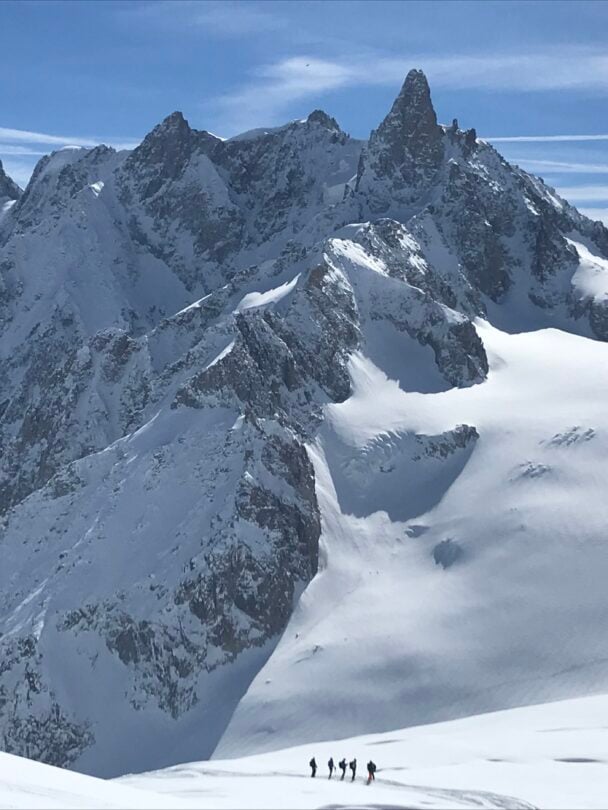 Guided ski tour of the Alps
