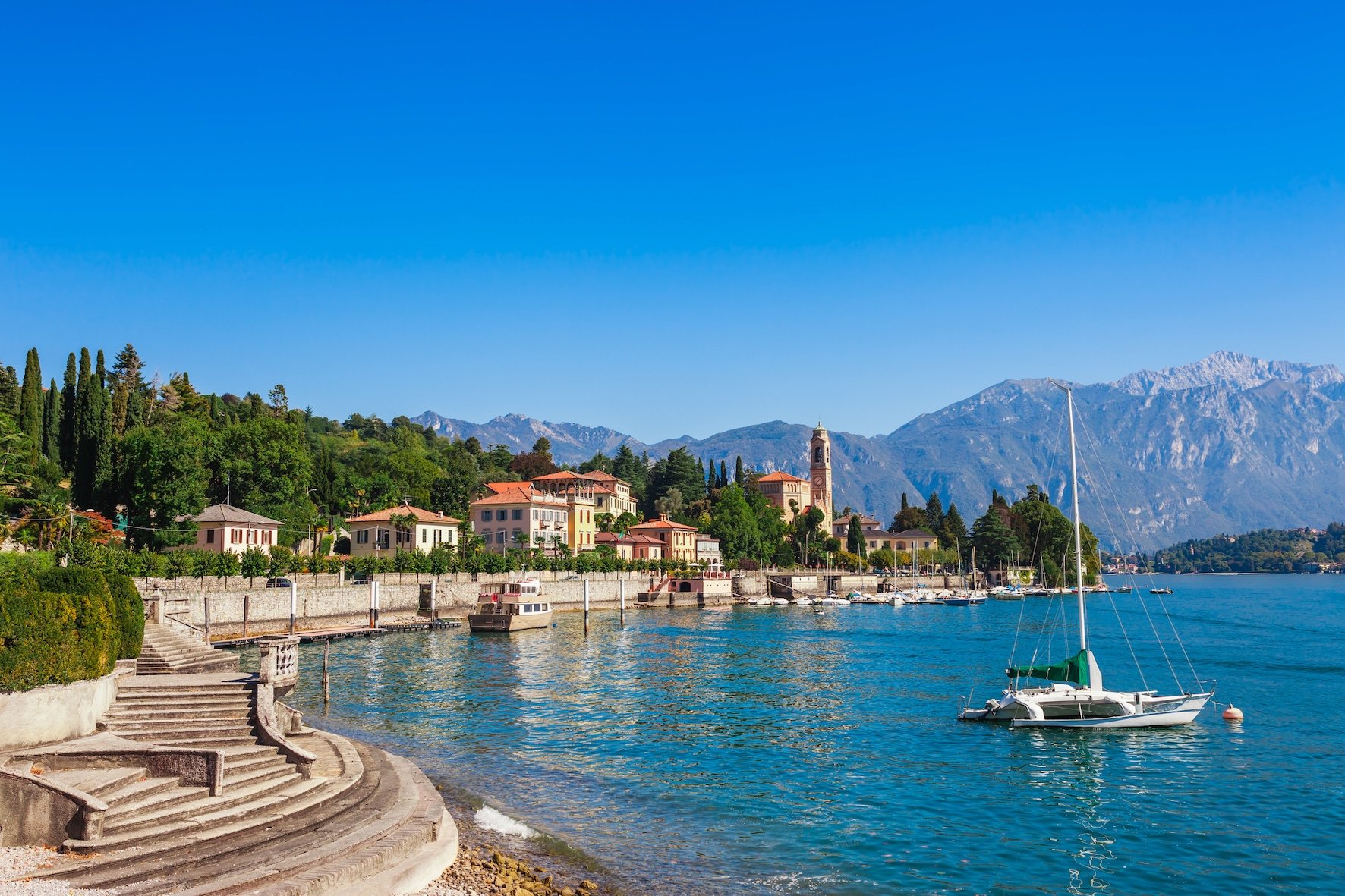The town of Tremezzina, Lake Como