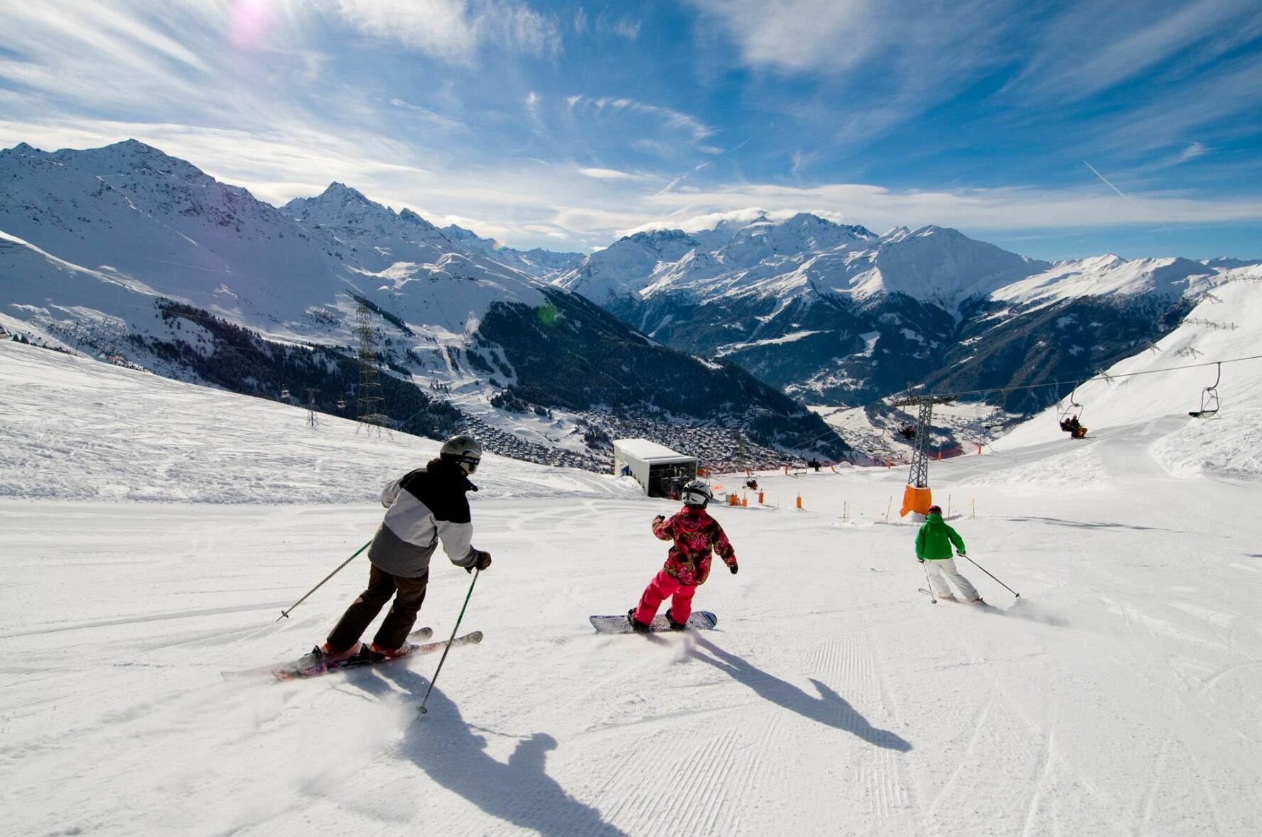 Verbier skiing, Switzerland