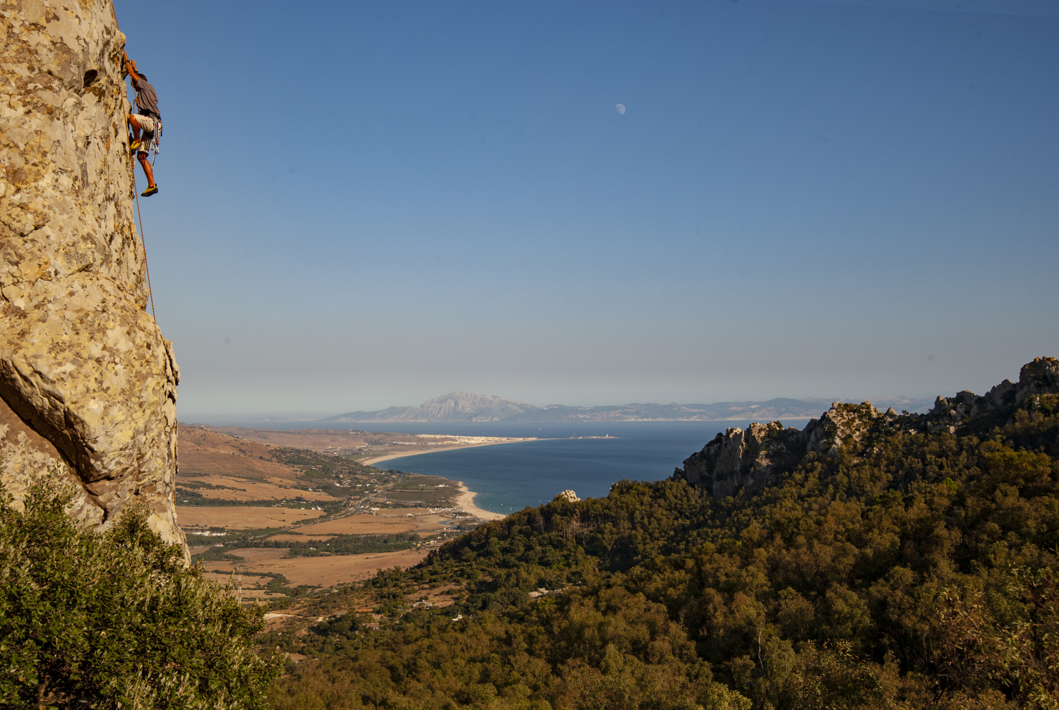 Views of the sea in Tarifa, Spain