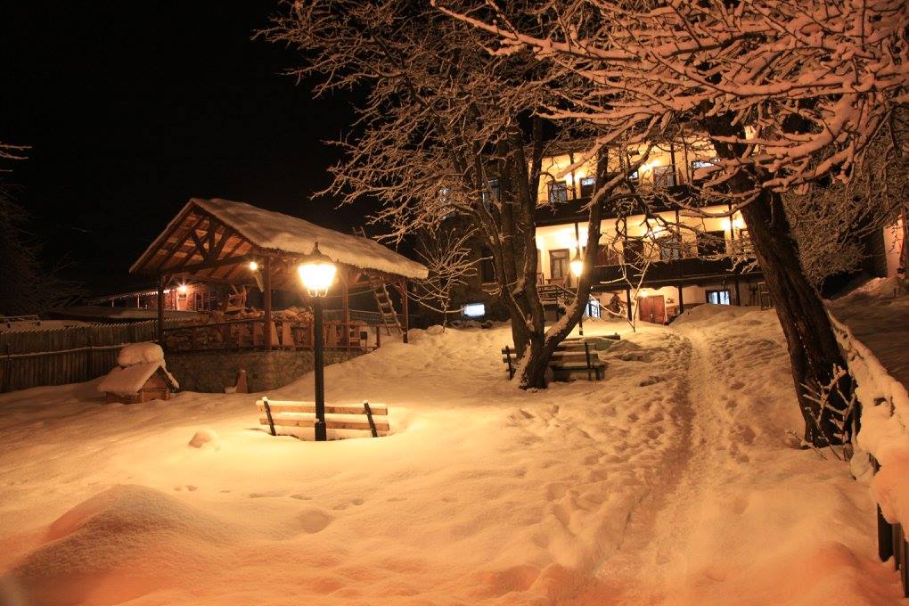 Villa Mestia in Svaneti, Georgia, wintertime
