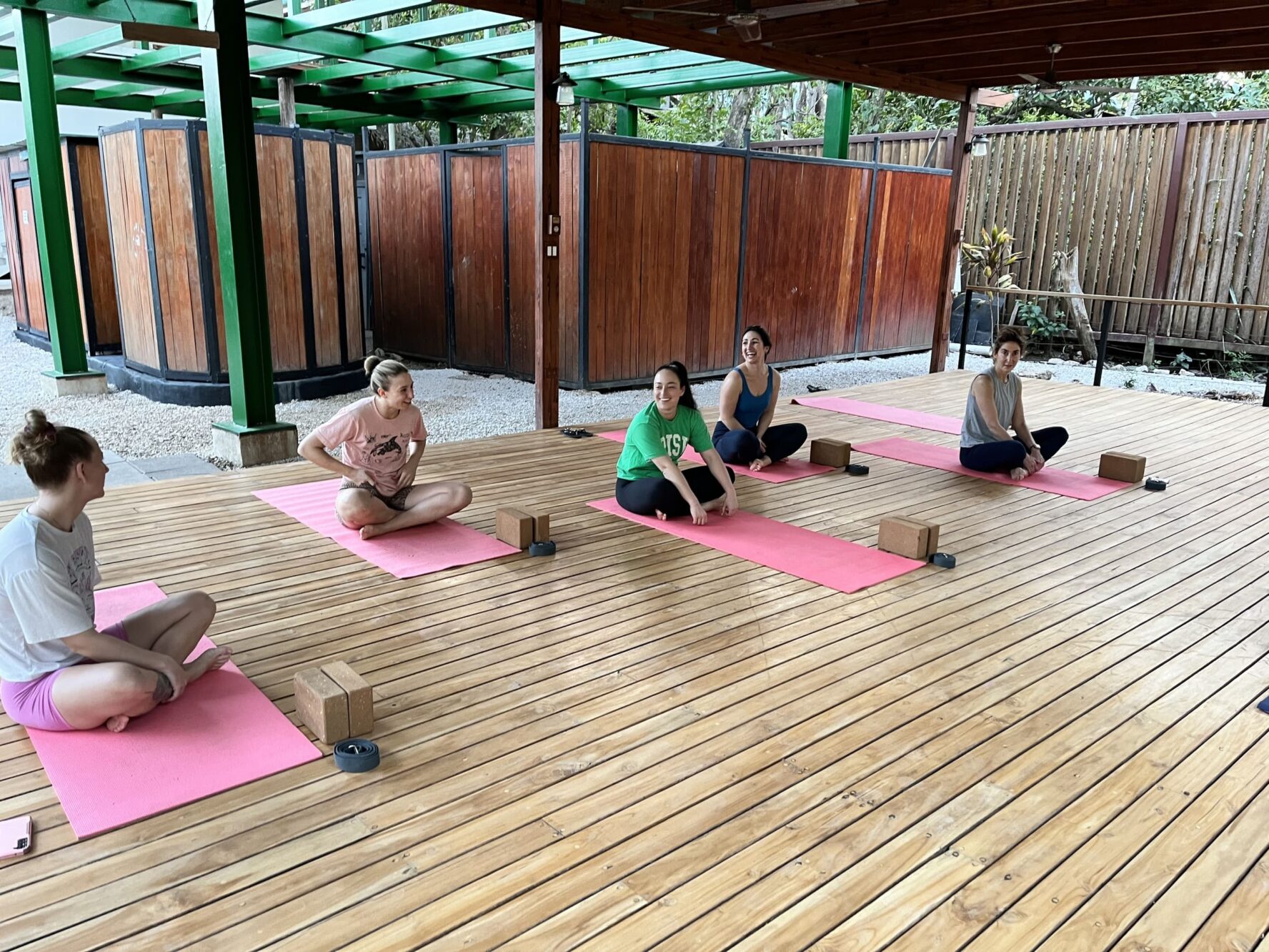 Yoga session in Nosara