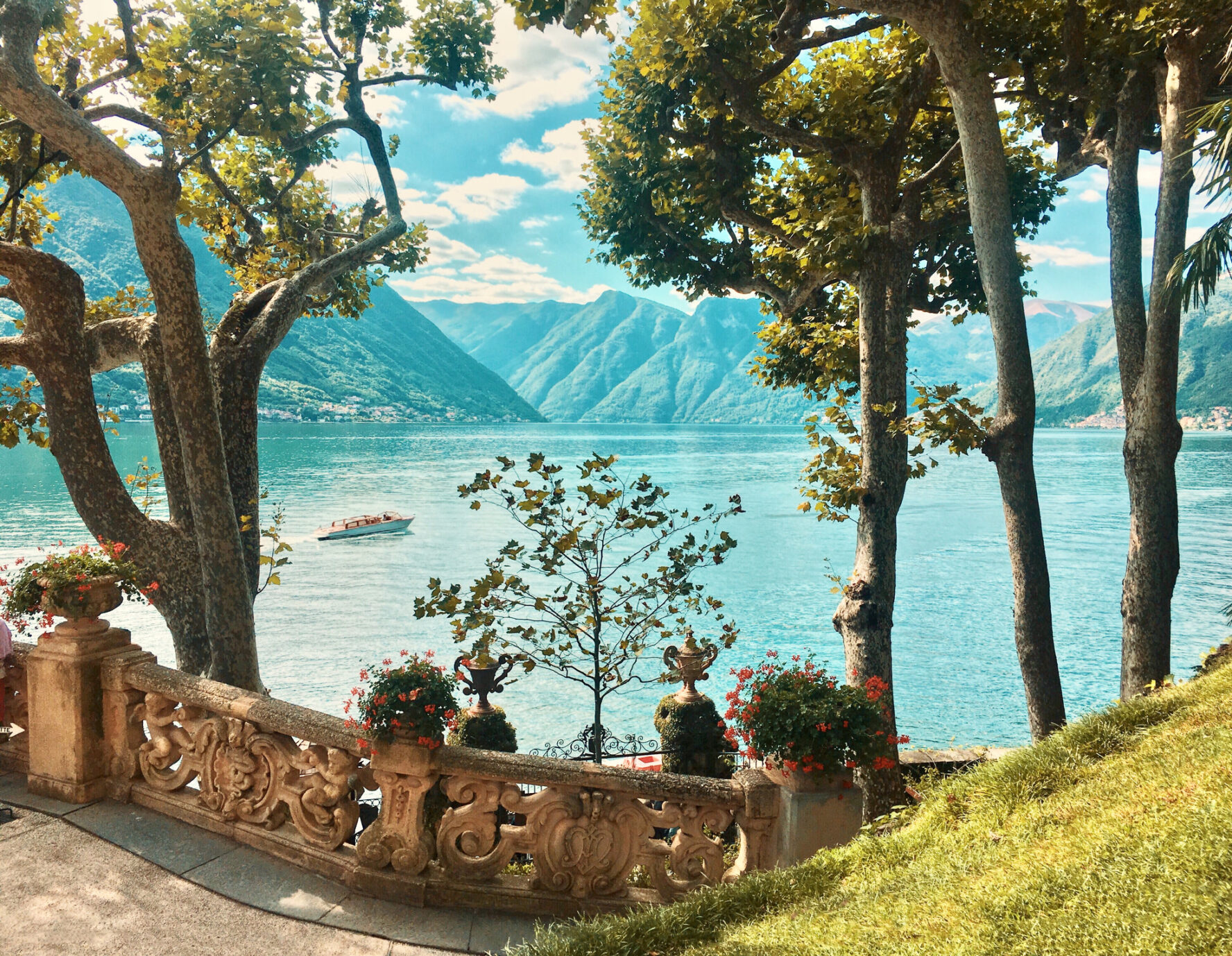 A boat on Lake Como