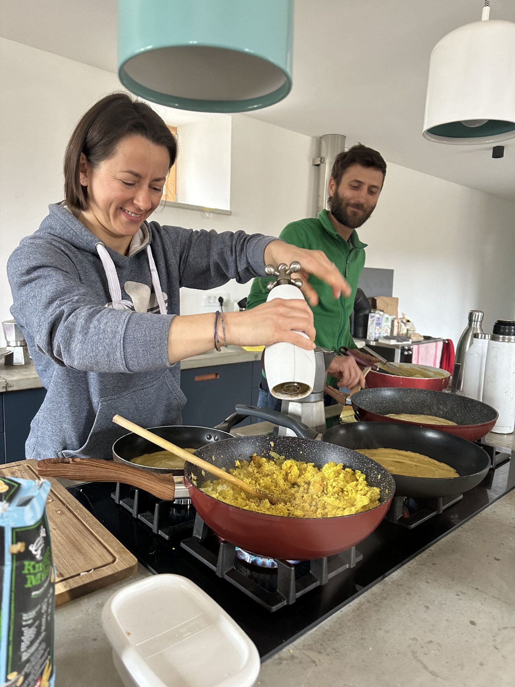 Breakfast in mountain lodge Istria