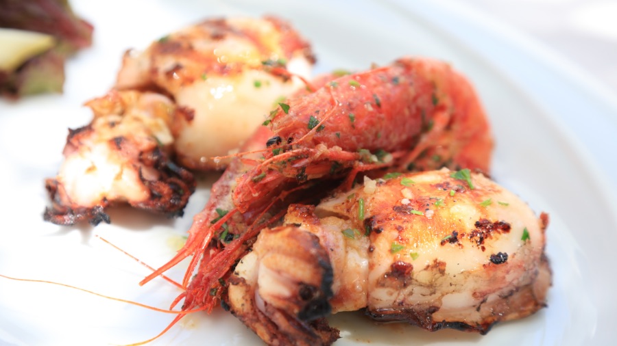 Calamari dish in Sardinia