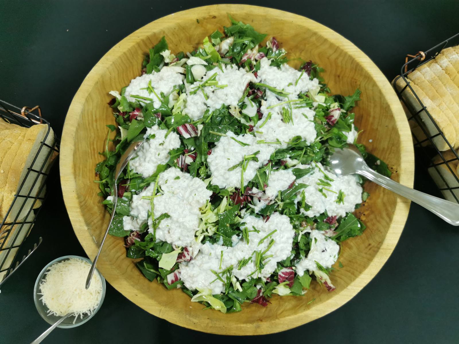 Delicious salad in Istria