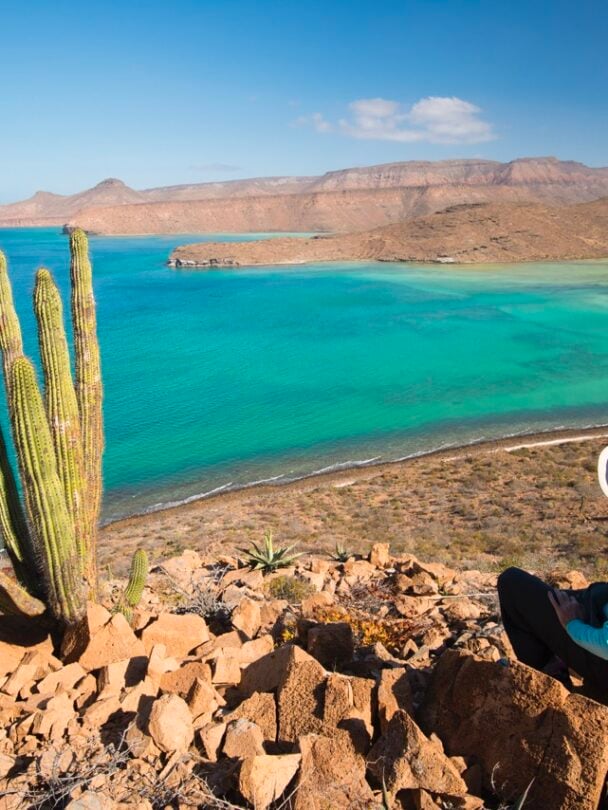 Isla Espiritu Kayakers group