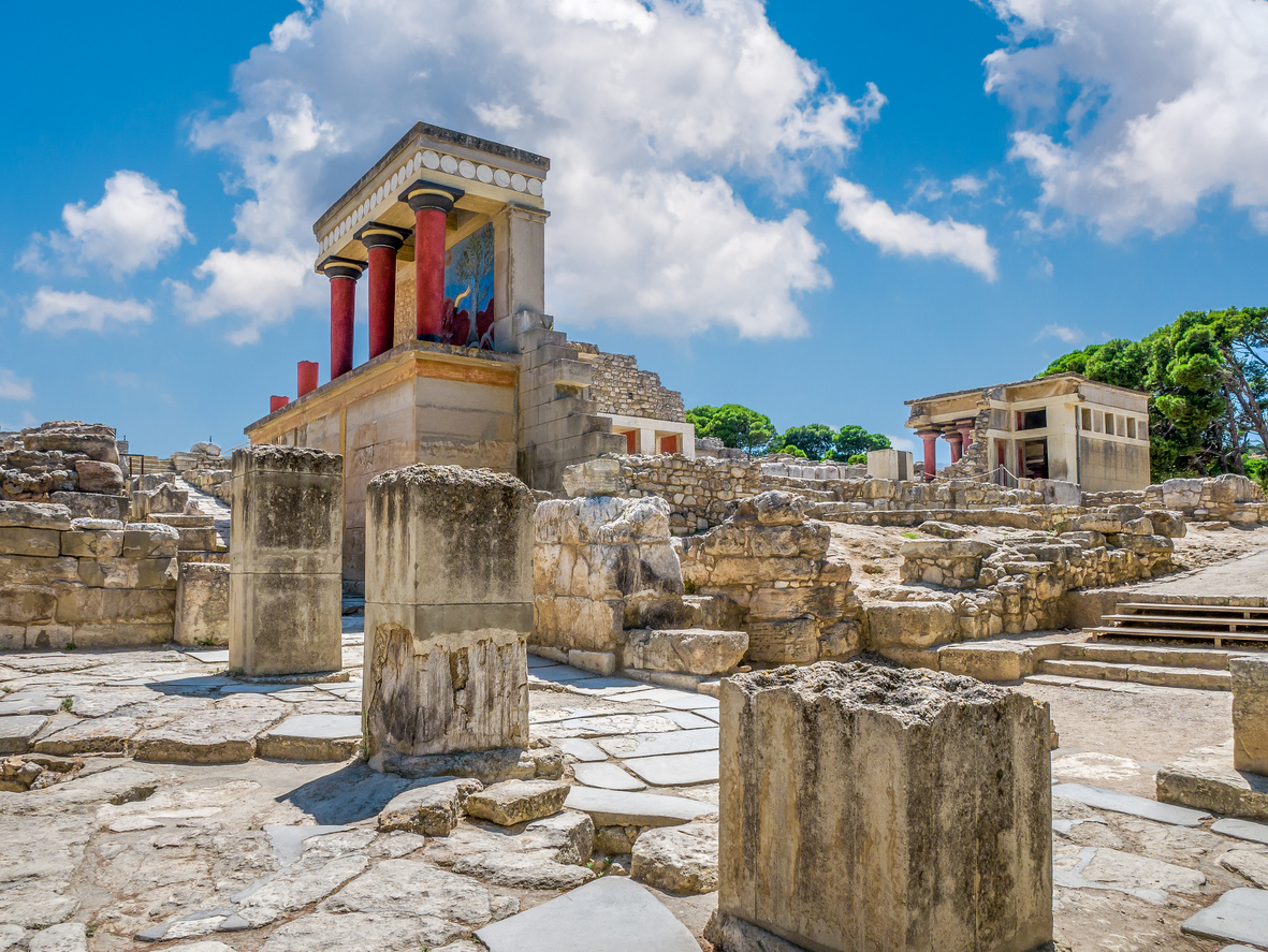 The remnants of Knossos Palace