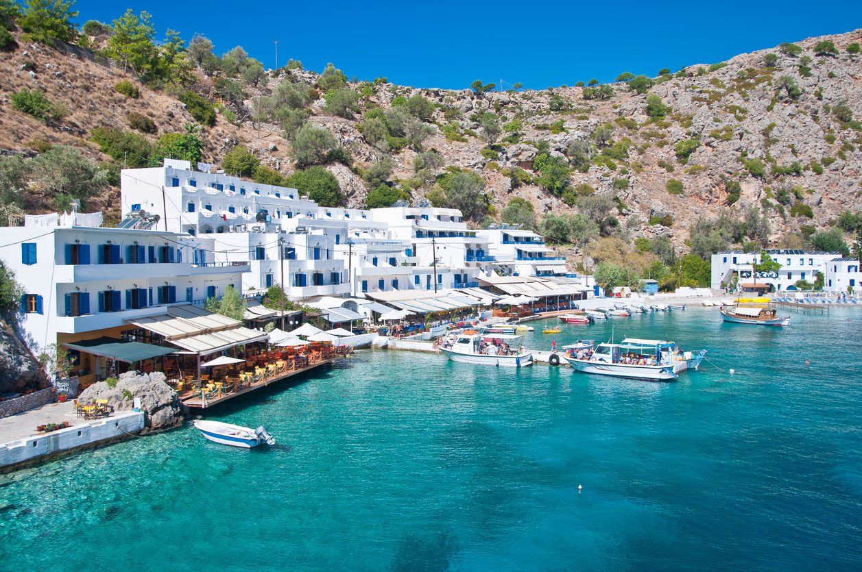 The seaside village of Loutro