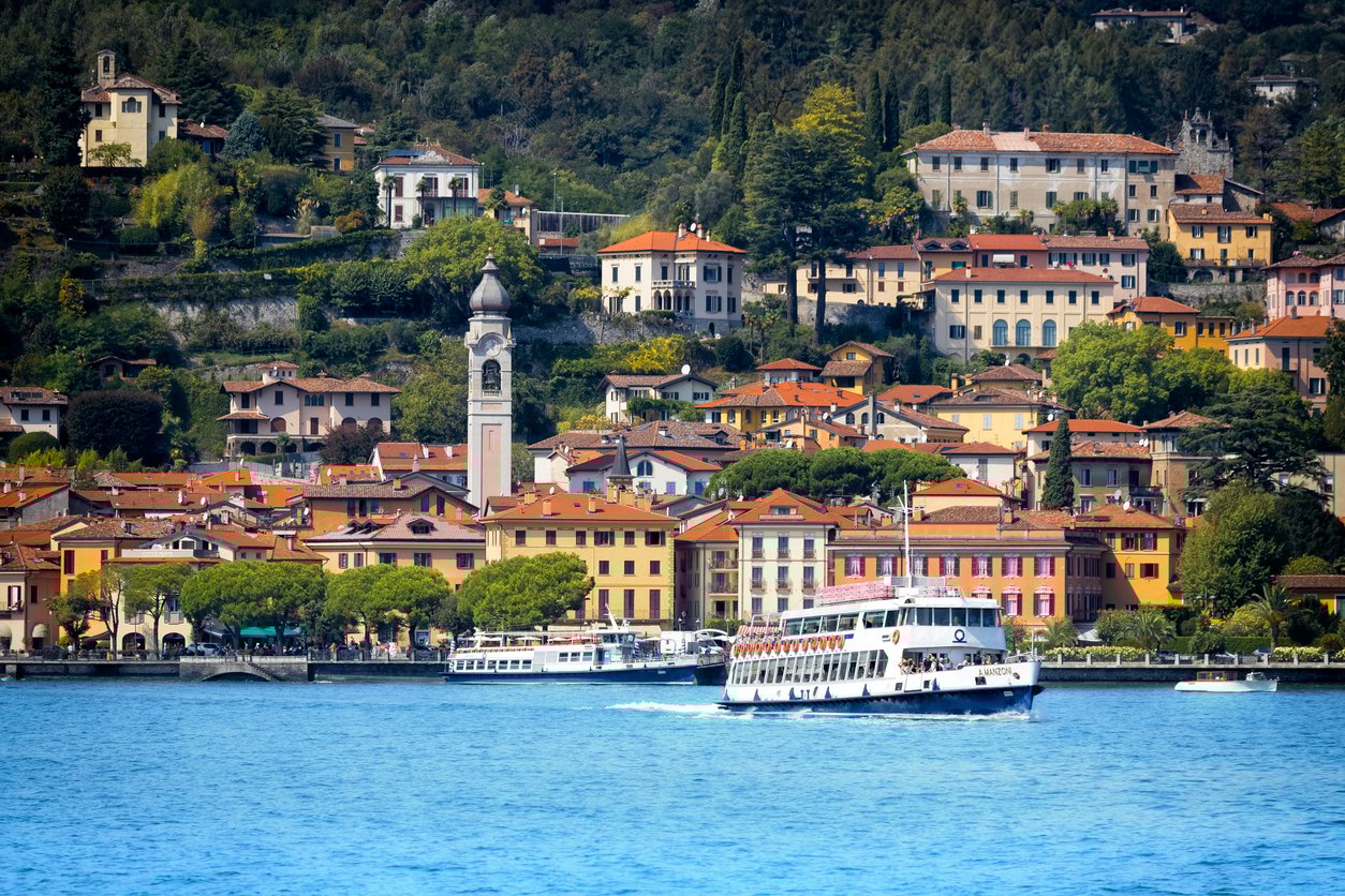 View of Menaggio from Lake Como