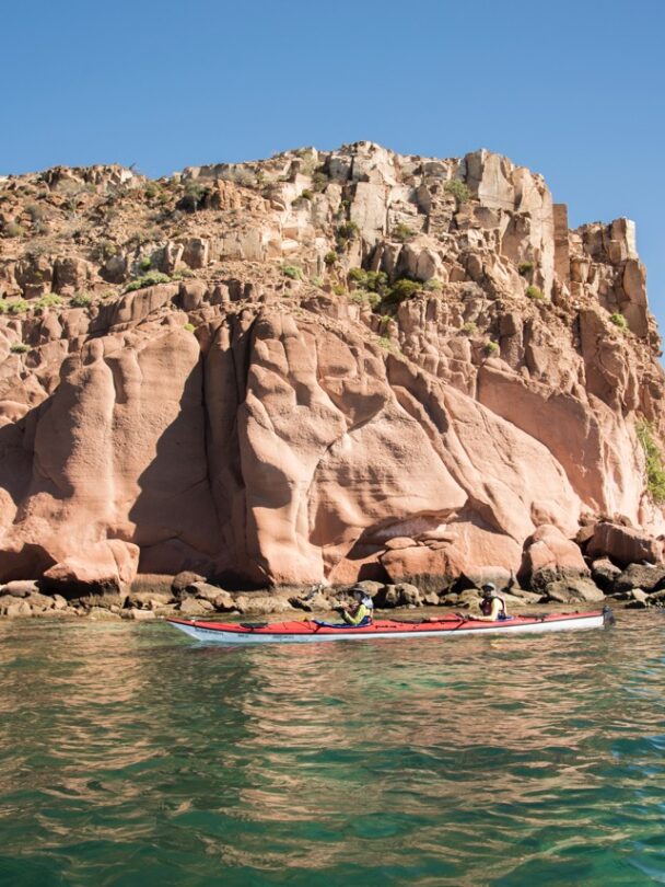 Isla Espiritu Kayakers group