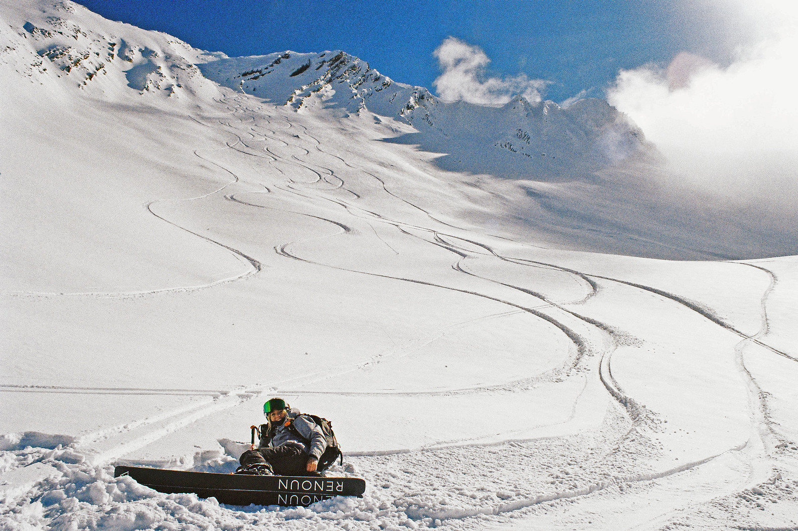 Ski tracks in Gudauri ski resort