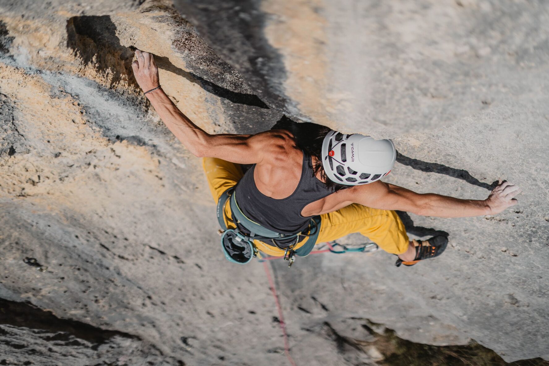 Strong woman climber