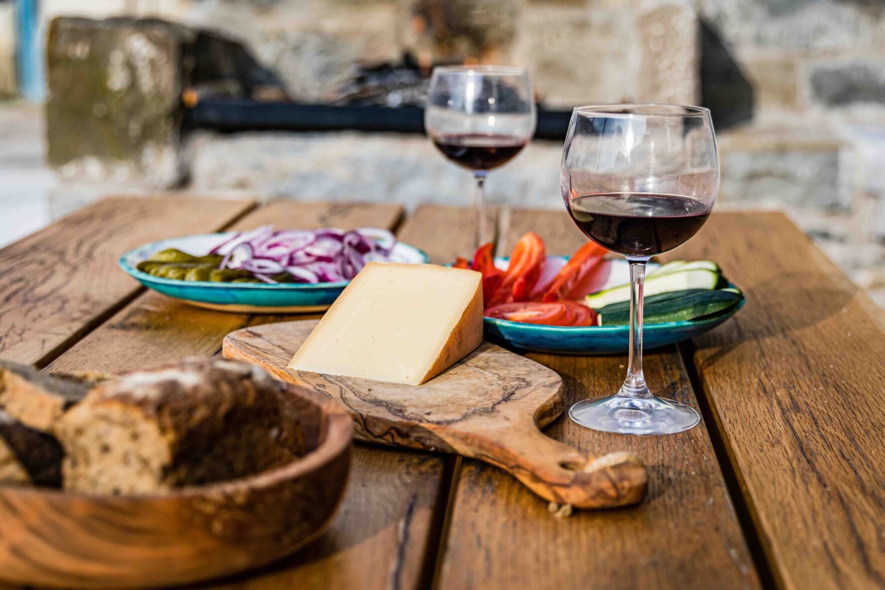 Wine and fresh produce in Istria