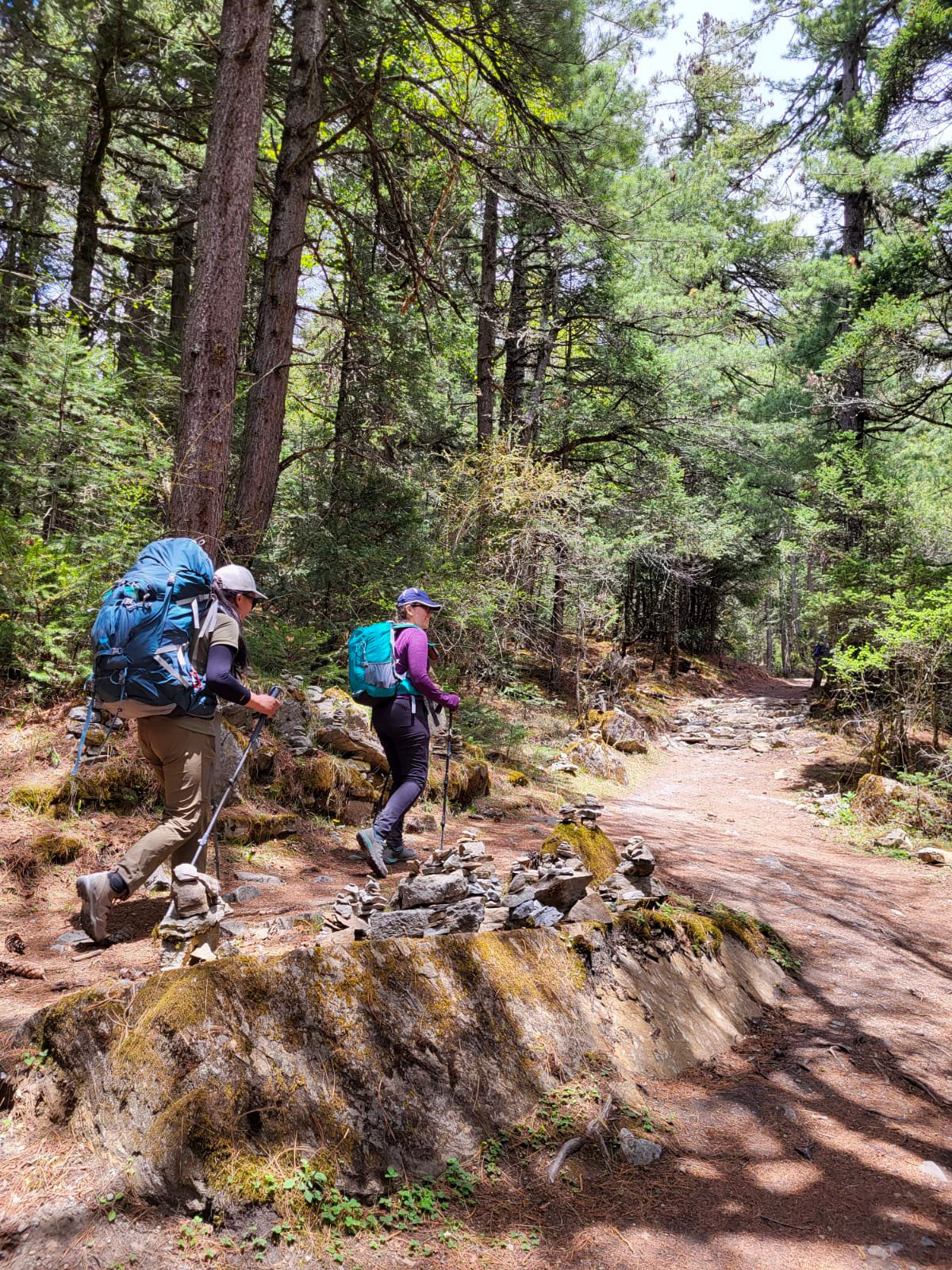 On the Annapurna Circuit Trek trail