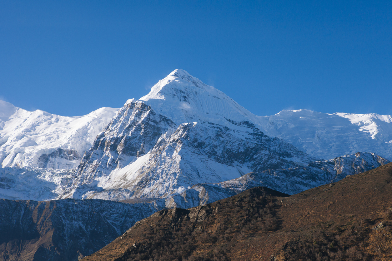 Annapurna seen from Manang Valley, Nepal