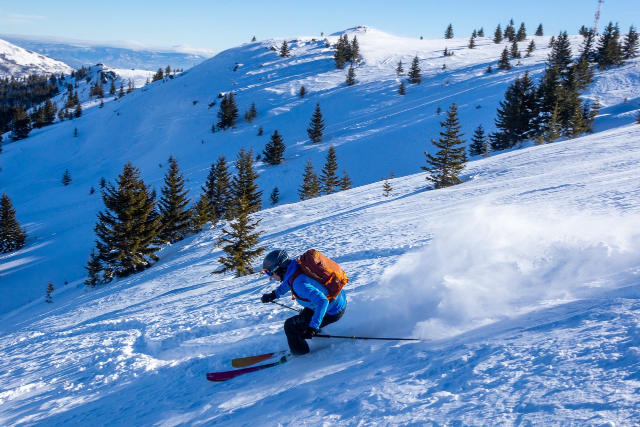 Backcountry cat skiing in North Macedonia