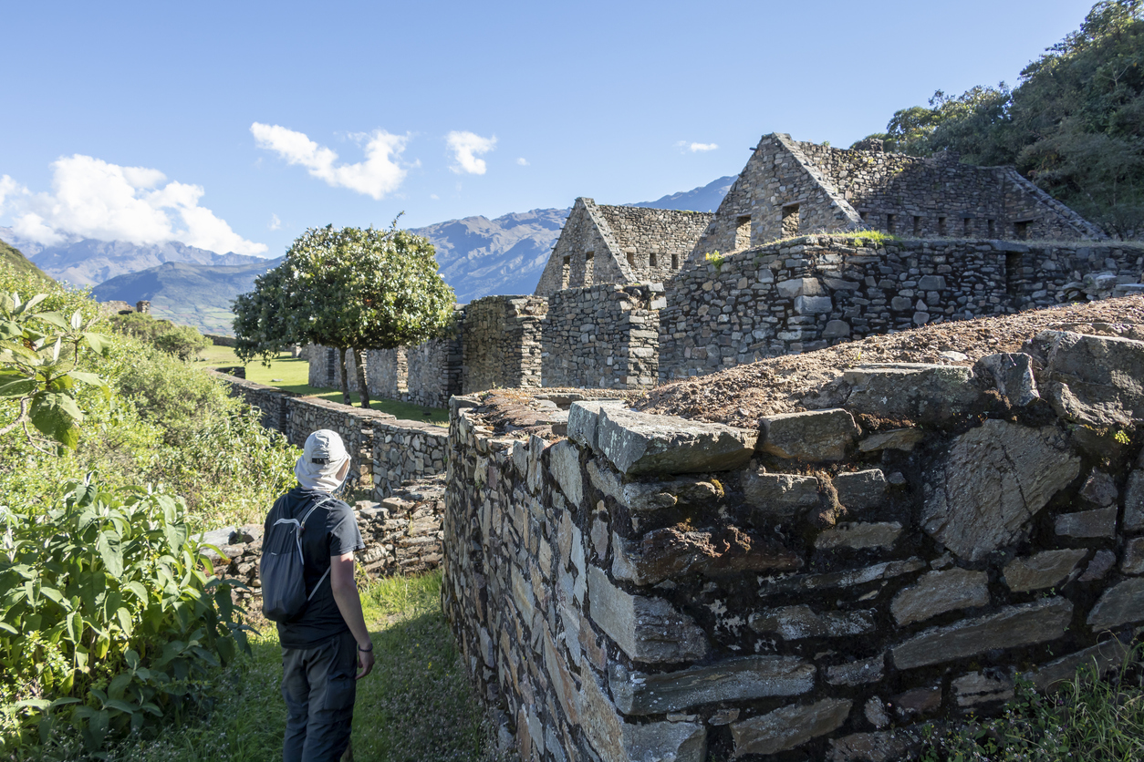Hiking to the Choquequirao ruins in Peru