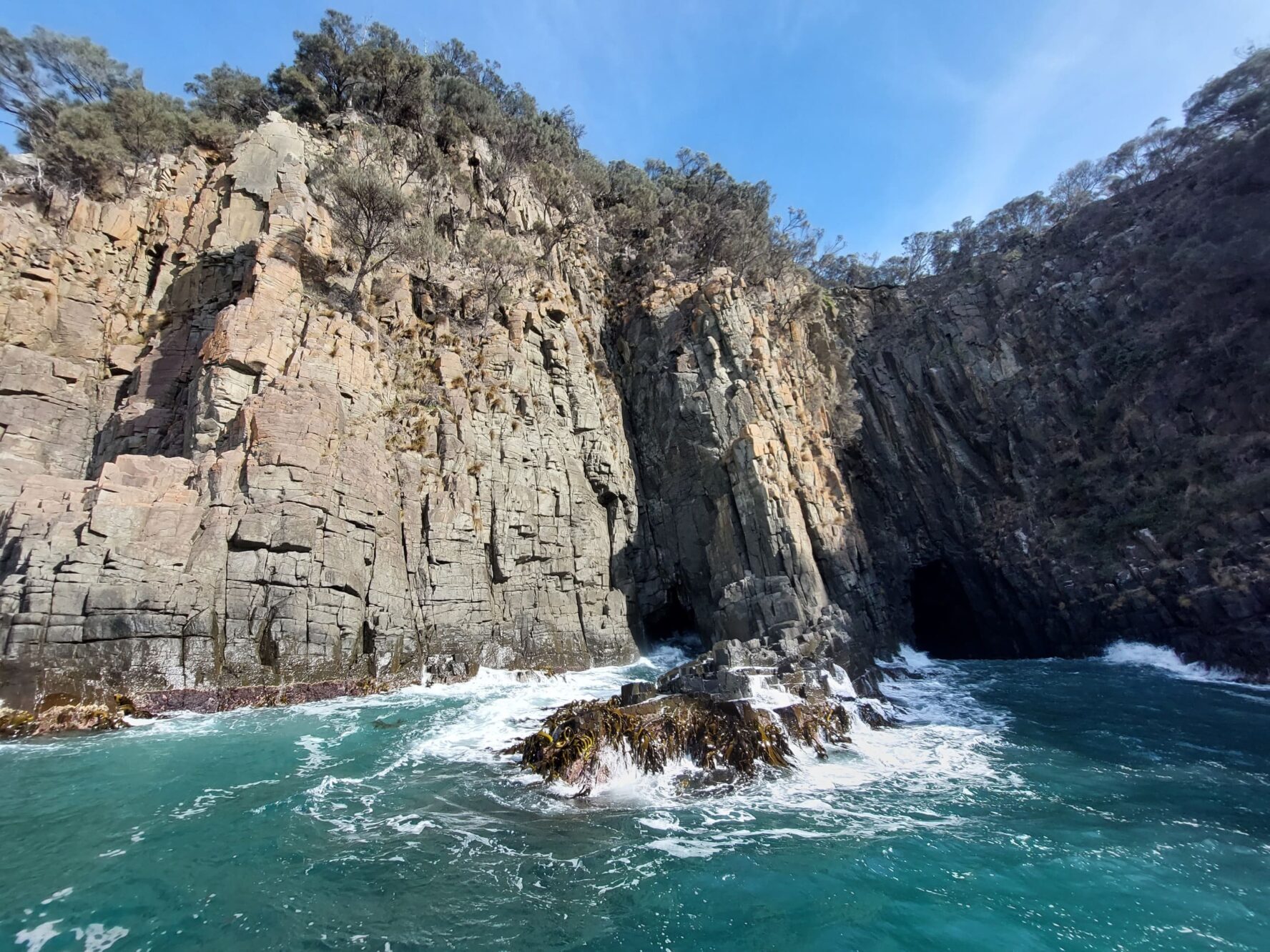 Coastline of Bruny Island