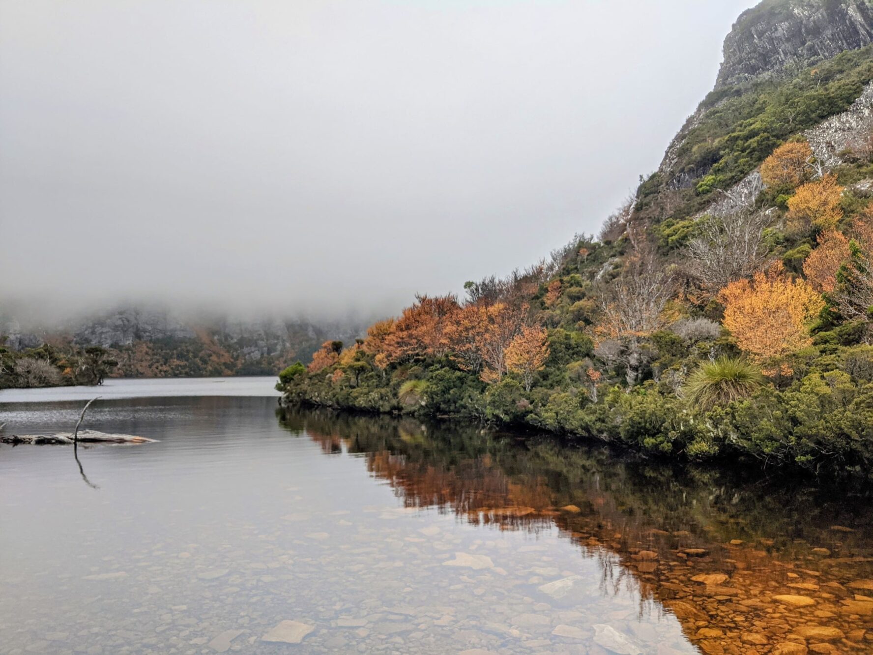 A lake on Cradle Mountain in Tasmania
