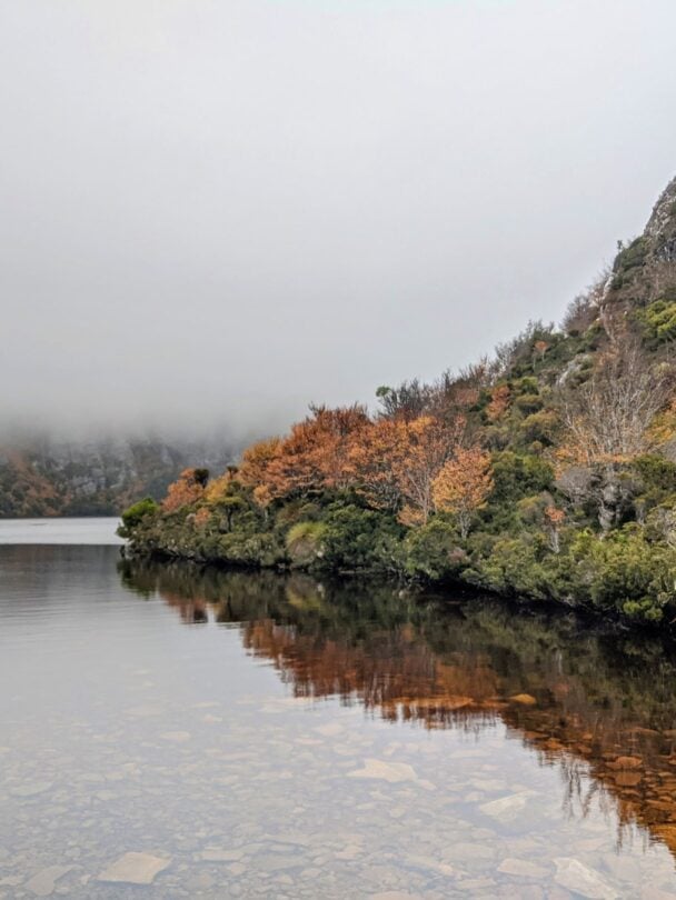 View from Dove Lake in Tasmania