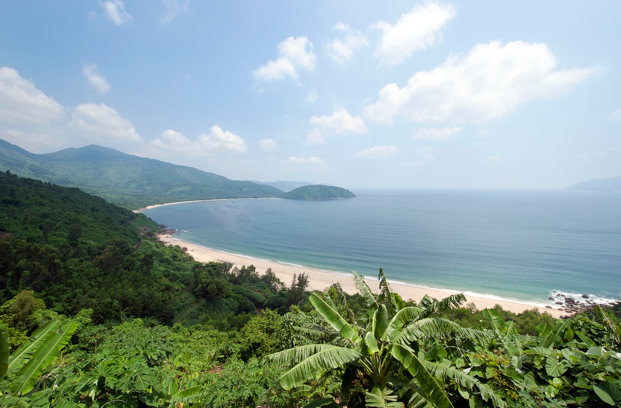 View at Da Nang bay in Central Vietnam
