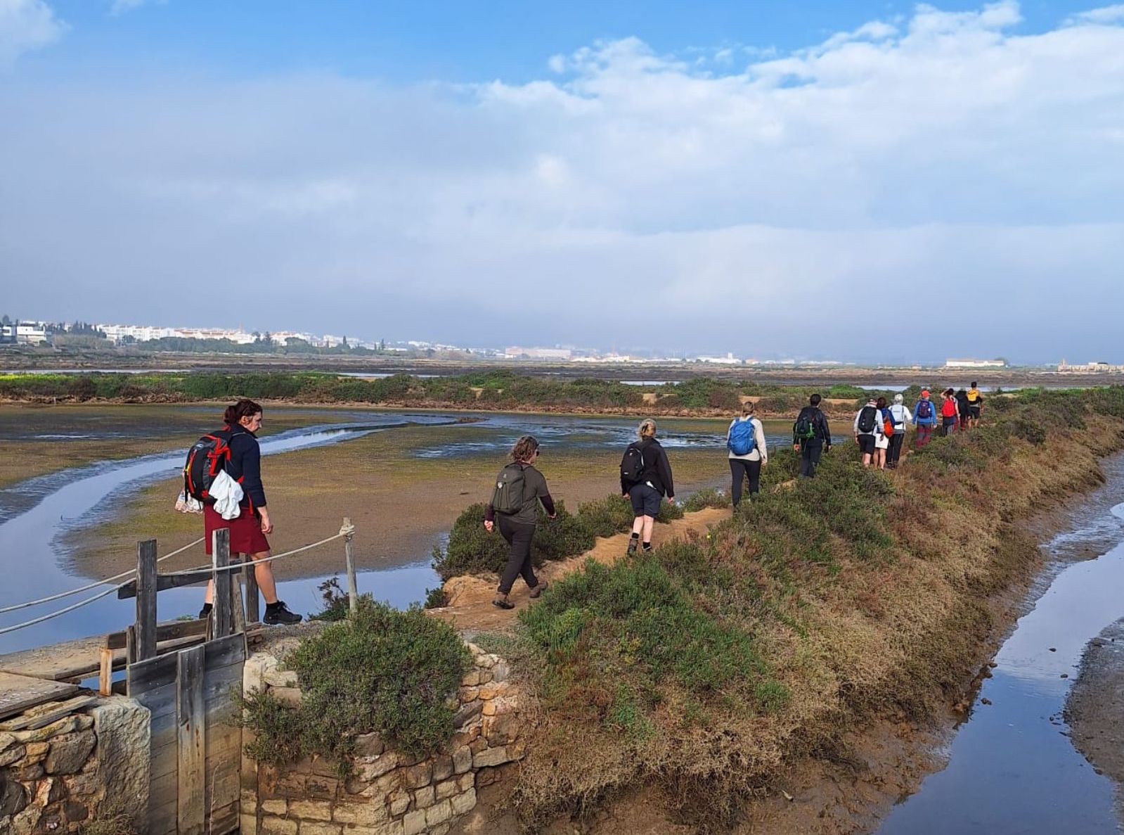 Group of hikers in East Algarve