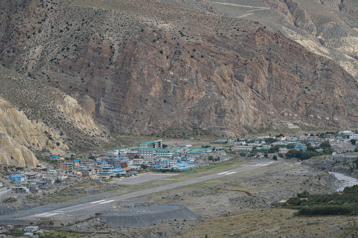 Jomsom Airport in Nepal
