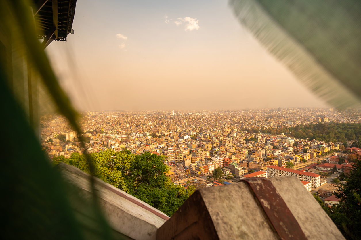 Kathmandu seen from Swayambhunath stupa, Nepal