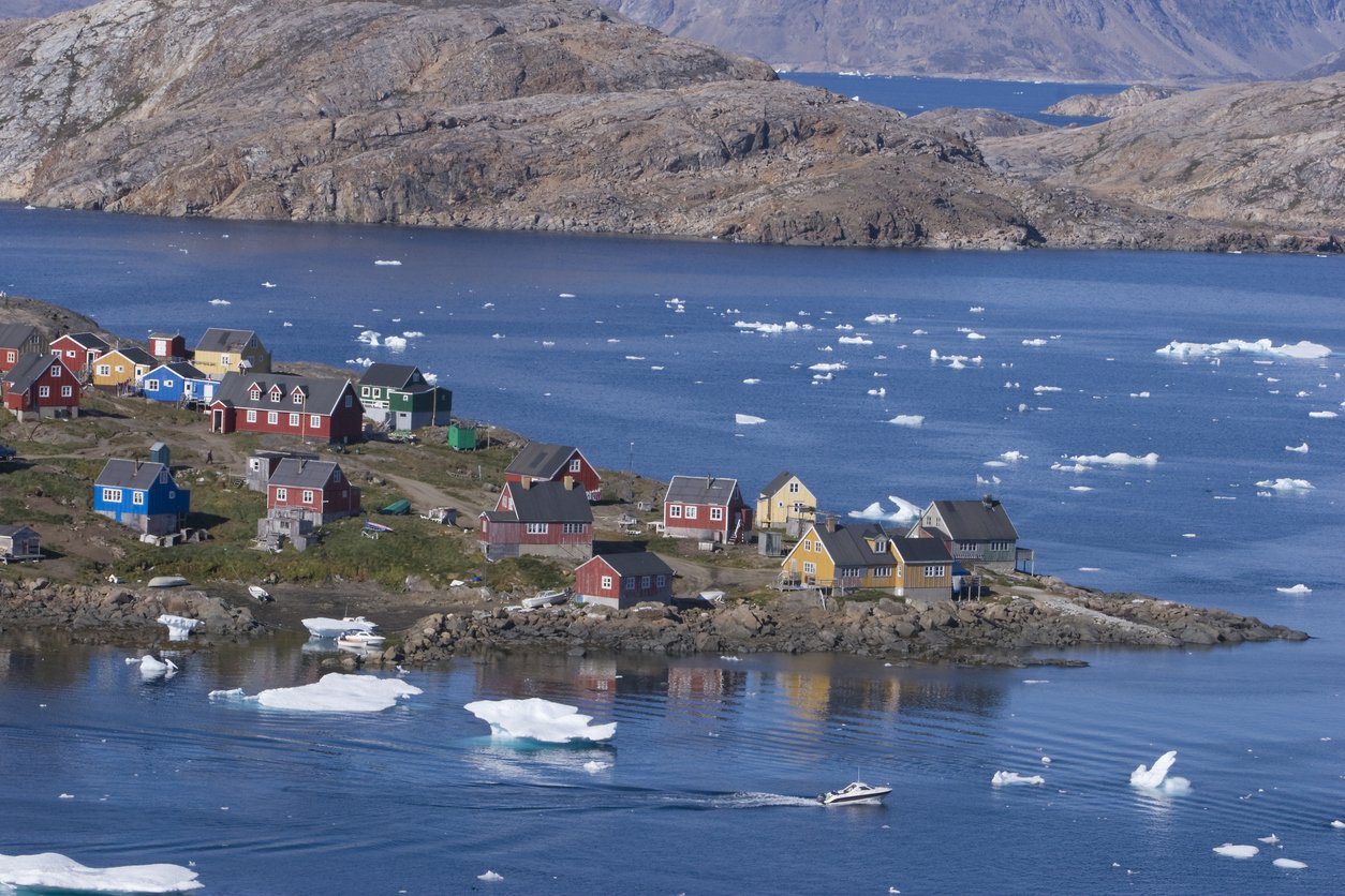 Kulusuk village in Greenland