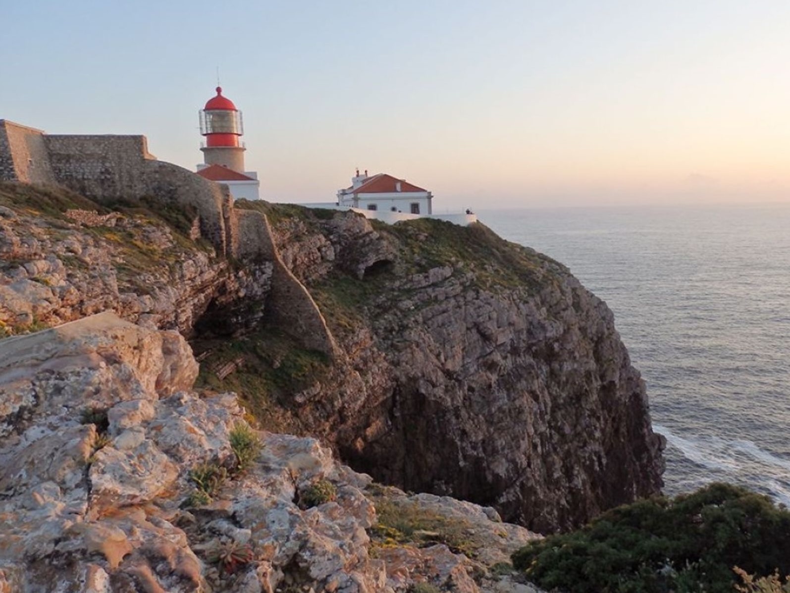 The lighthouse at Cape St. Vincent, Portugal