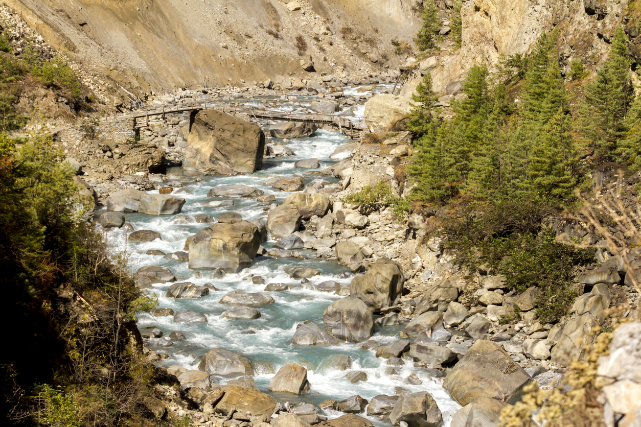 Marsyangdi river valley, Nepal