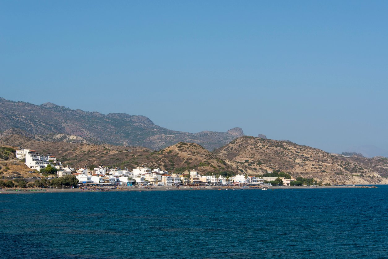 Hills over Mirtos village