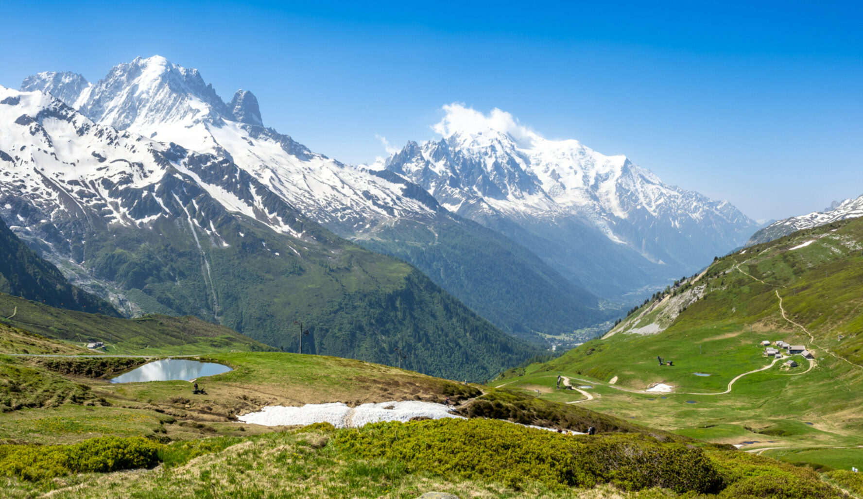 Mountain views from Col de Balme