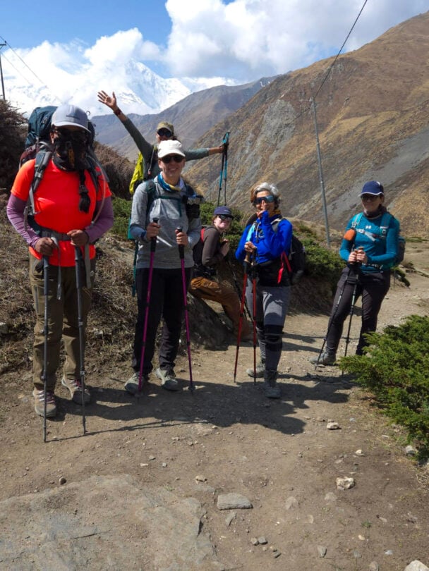 Annapurna Circuit Trek group, Nepal
