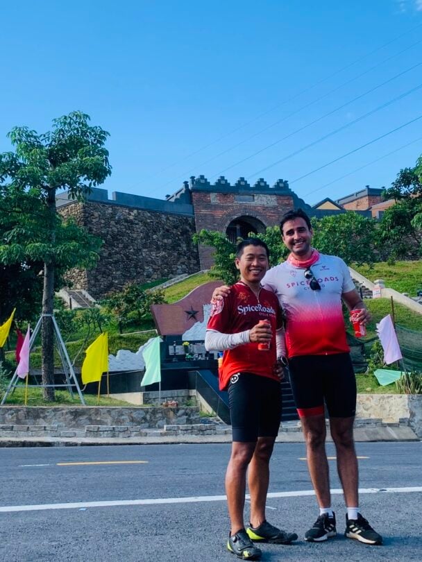 Cycling on a road along Vietnam’s Central Coast