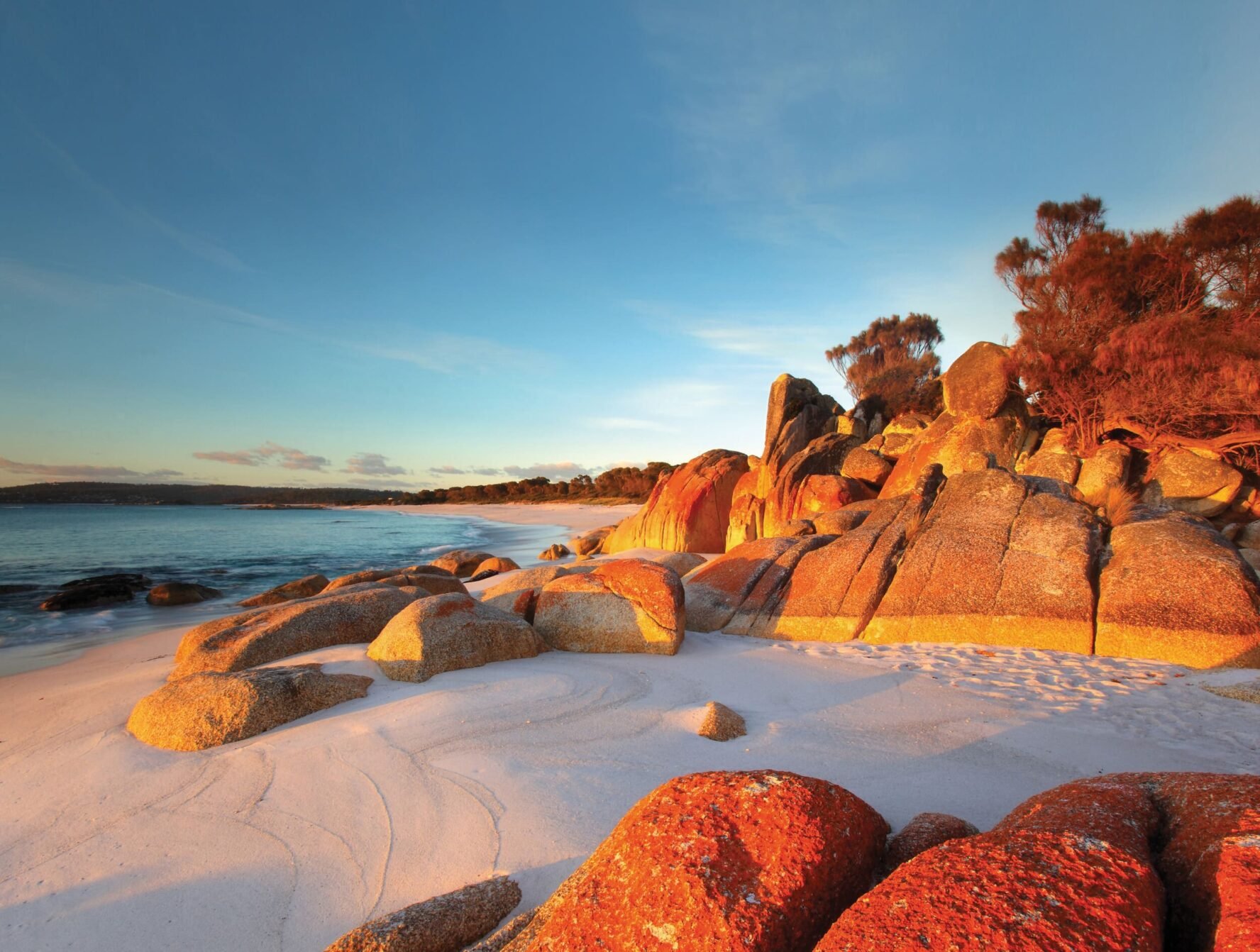 Sunset in the Bay of Fires