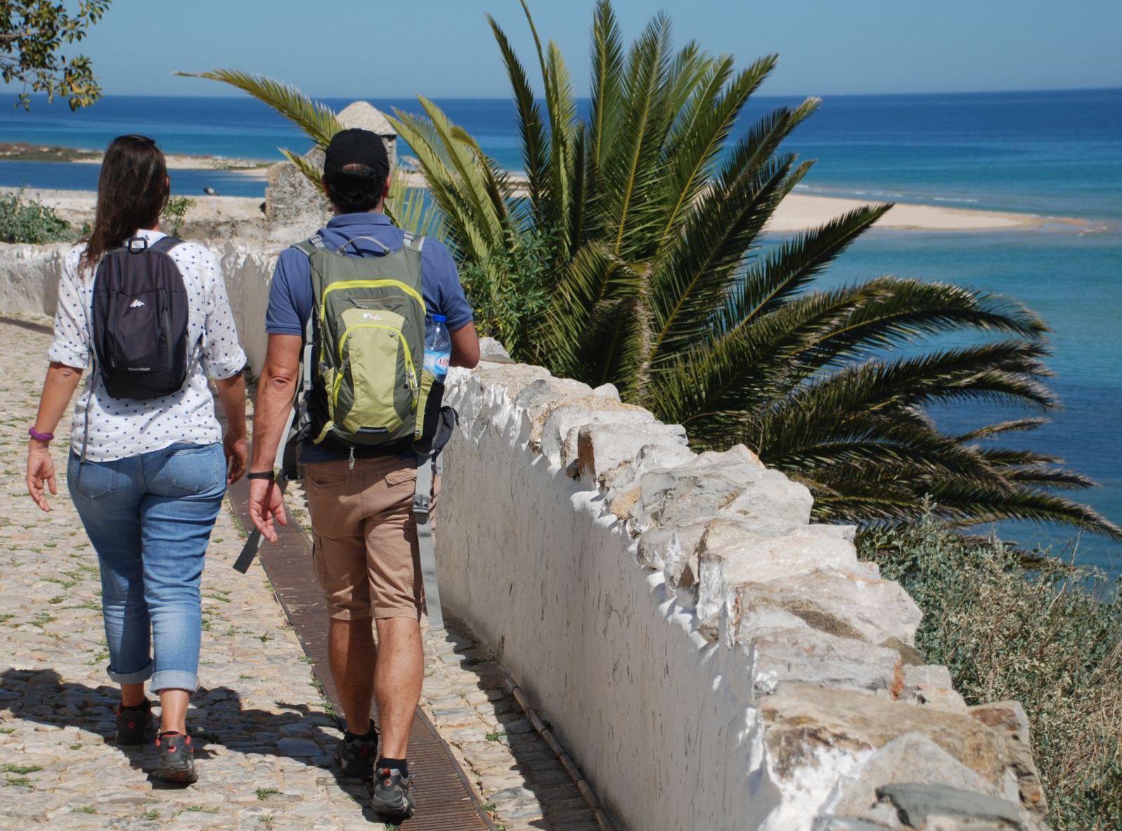 Two hikers in East Algarve