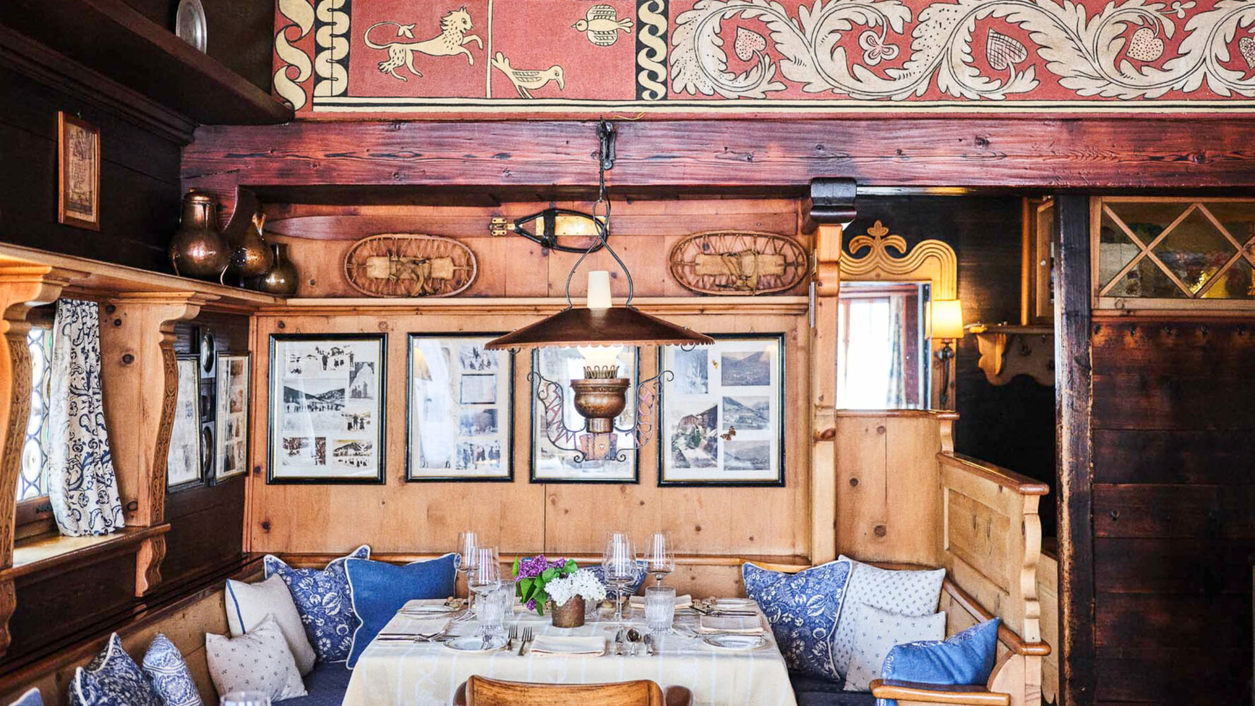 Alpine restaurant on a tour