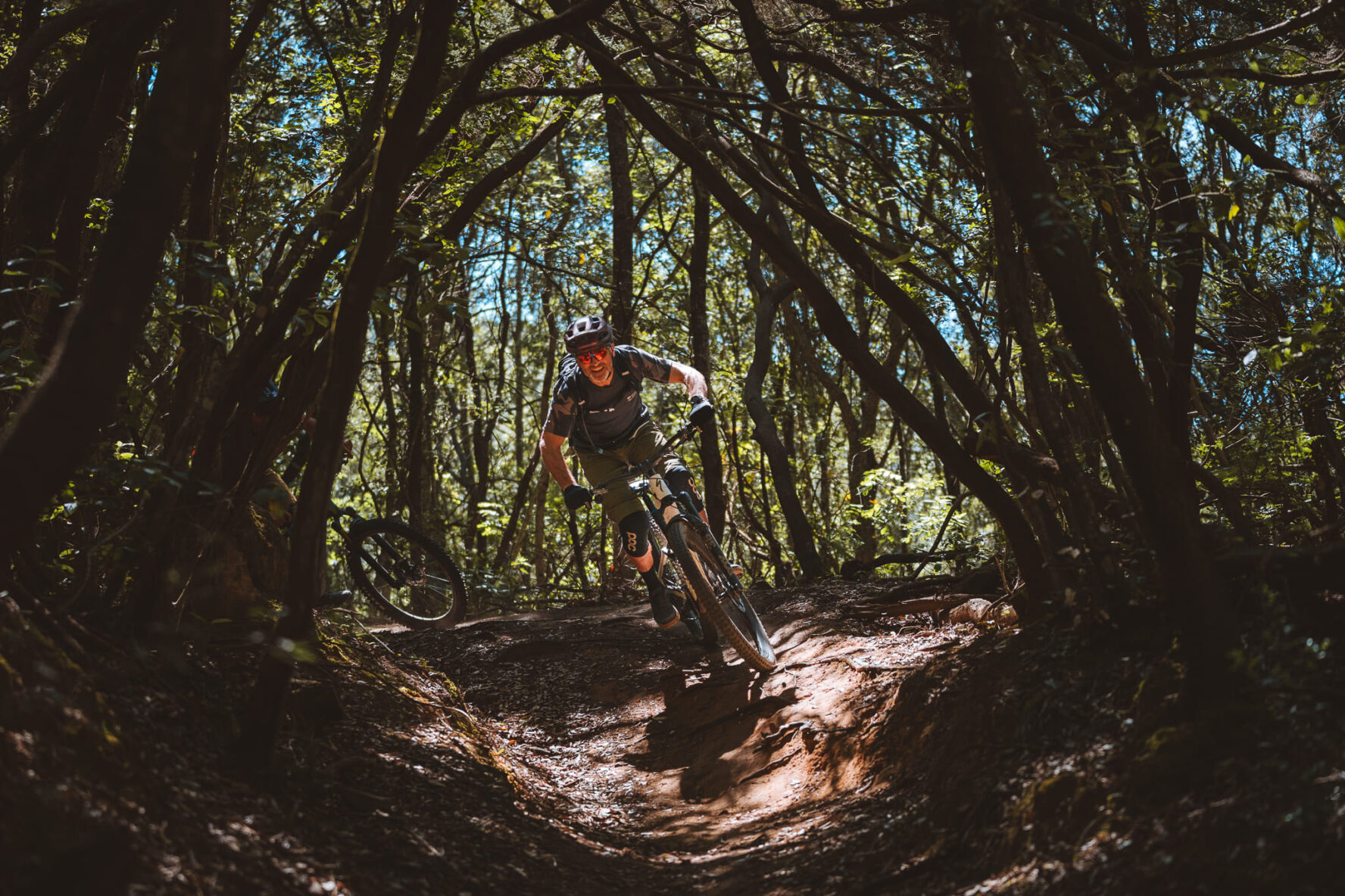 Biking on Becca trail