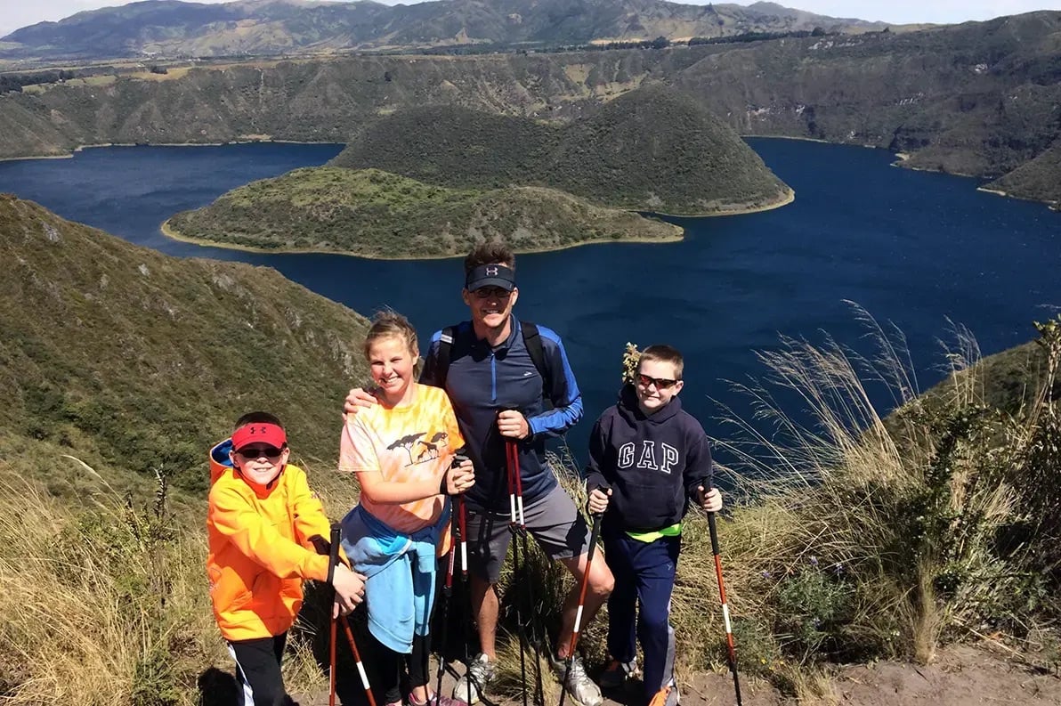 Cuicocha crater lake trek